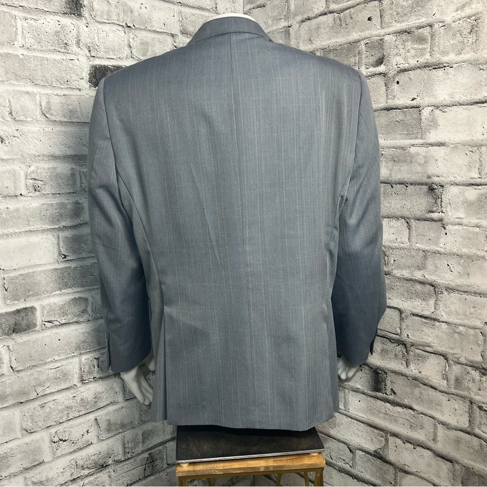 Bianco Brioni Two Button Wool Silk Blend Blazer - Picture 4 of 12
